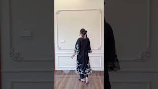 Black Cut Work Embroidered Cotton Kurta Set - Video 1