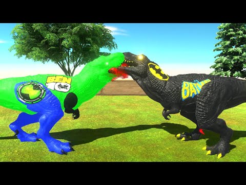 BEN 10 T REX FOREST DEATH RUN - Animal Revolt Battle Simulator
