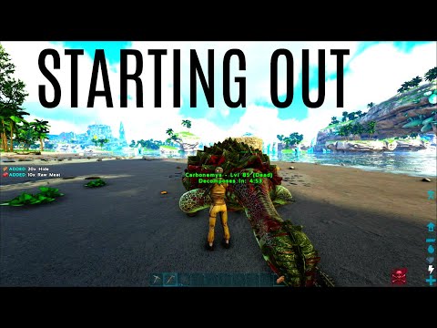 STARTING OUT IN CRYSTAL ISLES!- New Map (E1) - Ark Survival