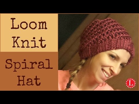 Loom Knit Hat - Easy Spiral Hats Step by Step for Beginners | Loomahat