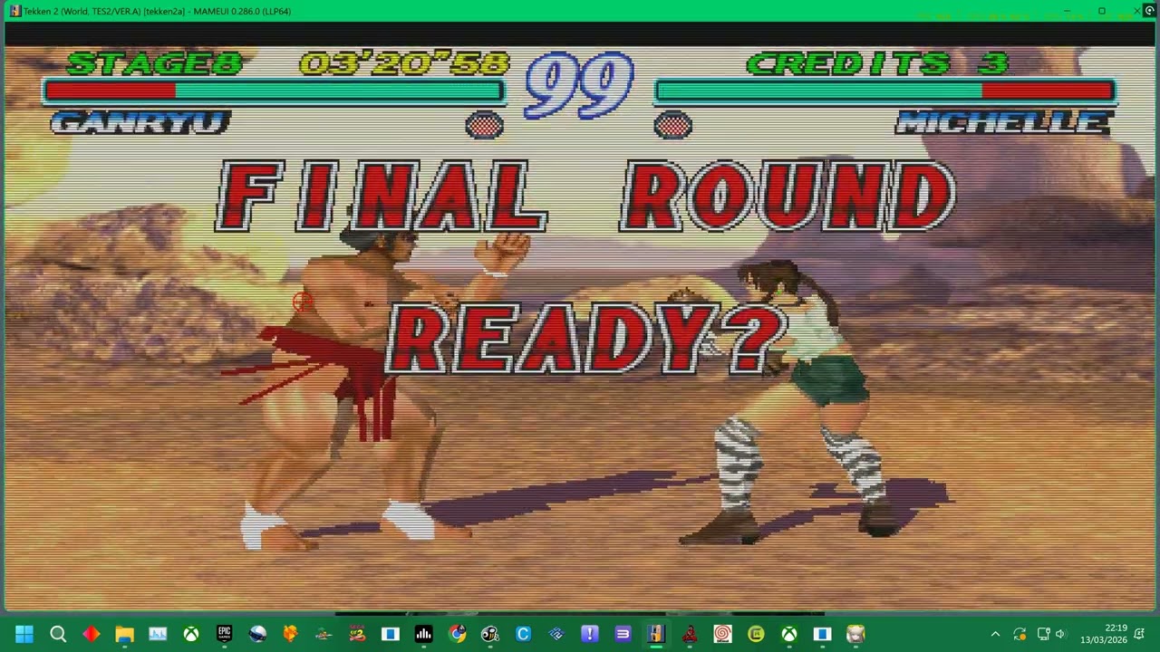 MAME 286 = TEKKEN 2 THE ARCADE - GANRYU  = DEVIL KAZUYA MOVESET CHEATS 2026 UK ARCADES