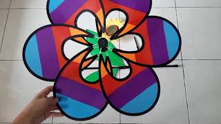 TUTORIAL Rainbow Vertical Sunflower Blue 3D - kincir angin lengkap di Bandung 082127888810