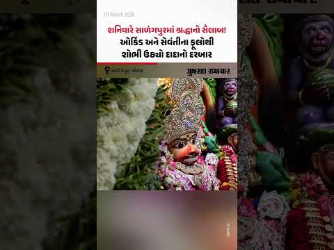  આજે શનિવારે Salangpurમાં શ્રદ્ધાનો સૈલાબ! ઓર્કિડ અને સેવંતીના ફૂલોથી શોભી ઉઠ્યો દાદાનો દરબાર