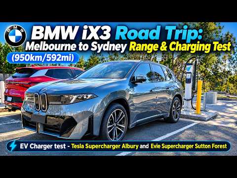 Thumbnail for BMW iX3 Road Trip Melbourne to Sydney : 950km Range & Charger Test (Albury & Sutton Forest) by Video c, BMW iX, BMW iX3, BMW, video, Vehicle, vide