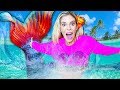 I Became A MERMAID For A Day New Game Master Clues In WORST 24 Hour Challenge Rebecca Zamolo