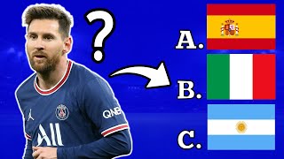 Guess the PLAYER's NATIONALITY | Football Quiz Challenge