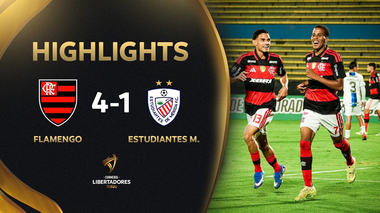 Flamengo U20 vs Estudiantes de Mérida U20 Highlights