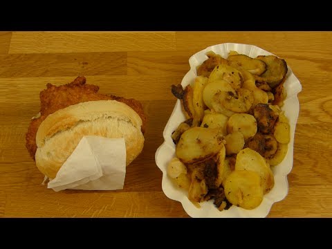 Heisser Wolf - Schnitzel Cordon Bleu & Fried Potatoes / Bratkartoffeln