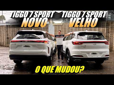 COMPARATIVO NOVO TIGGO 7 SPORT 2027 VS VELHO TIGGO 7 SPORT 2027 -  O que mudou?