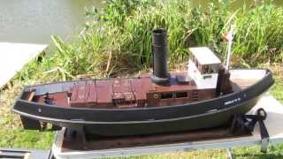 preview picture of video 'Bateau vapeur / Steamboat : Saint-Paul 2013 - Présentation des modèles réduits RC'