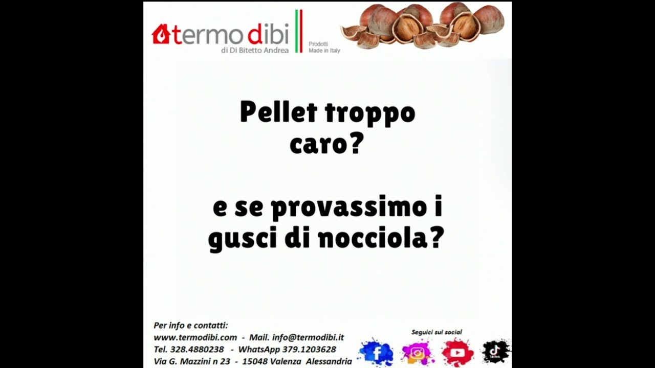 Bruciare i gusci di nocciola al posto del pellet