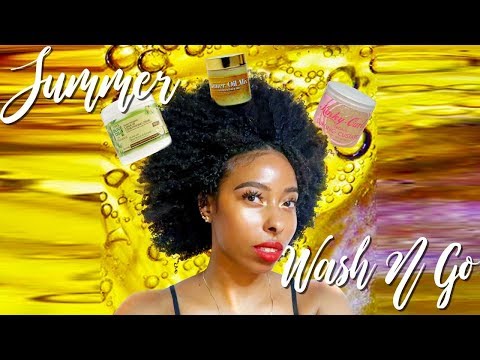 Summer Wash N Go | 3c/4a Natural Hair Video