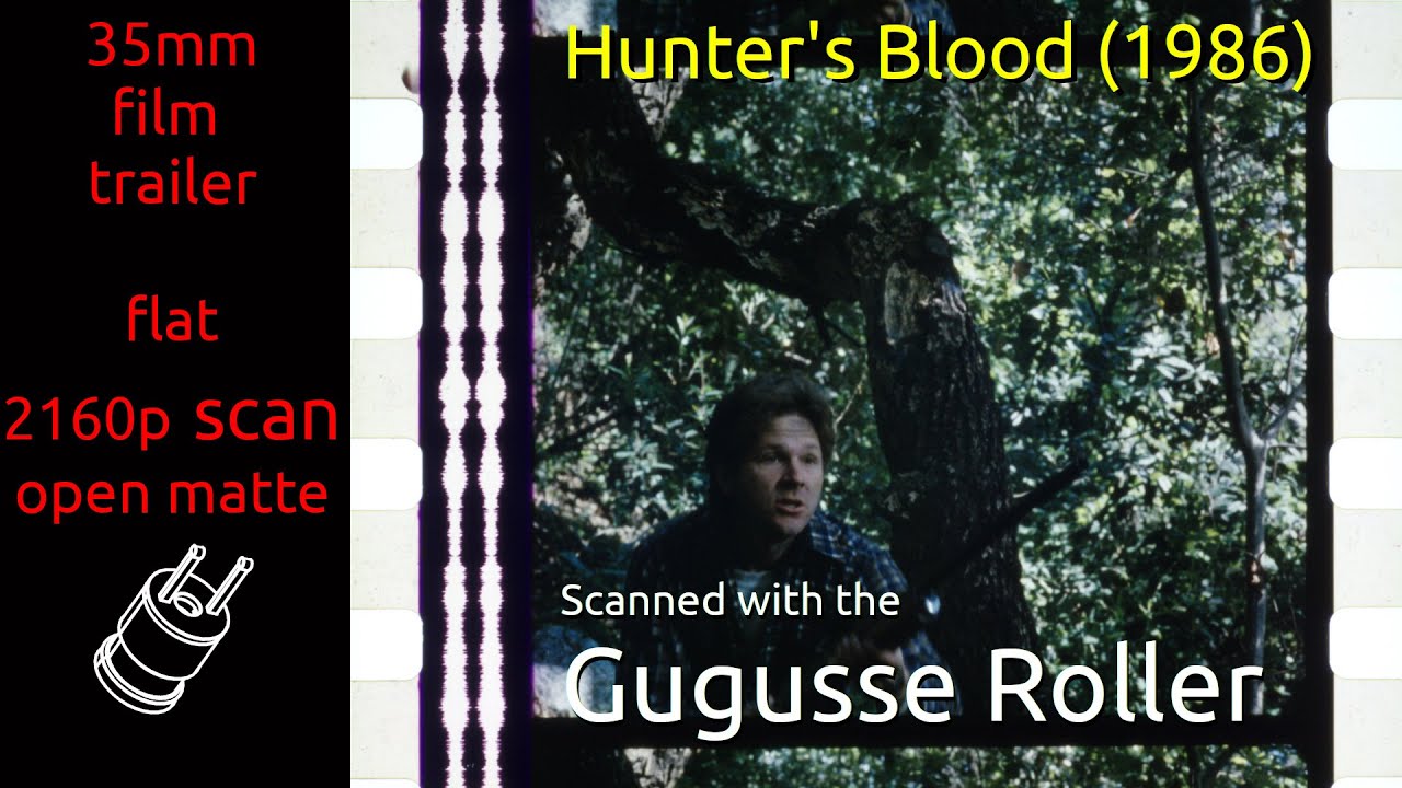 Hunter's Blood (1986) 35mm film trailer, flat open matte, 2160p