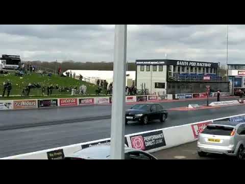 🏁f30 335d Xdrive Stage 2 tuned FBO 1/4 mile run at SANTA POD 😎