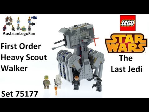 Vidéo LEGO Star Wars 75177 : First Order Heavy Scout Walker