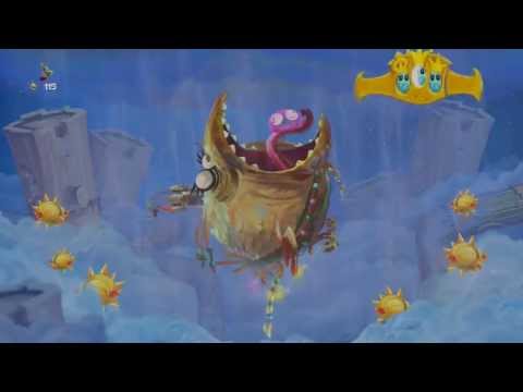 Rayman Legends Playthrough Part 81 - [Back To Origins] Desert Of Dijiridoos Bubblize A Mockingbird