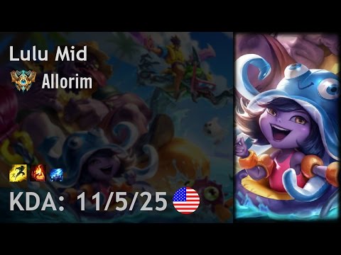 Lulu Mid vs Yasuo - Allorim - NA Challenger Patch 6.19