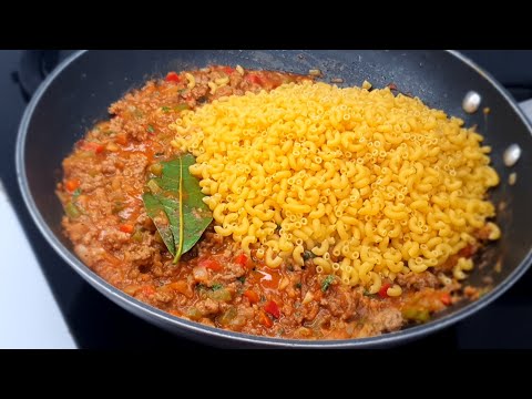 One-Pot Pasta with Tomato Sauce and Ground Beef