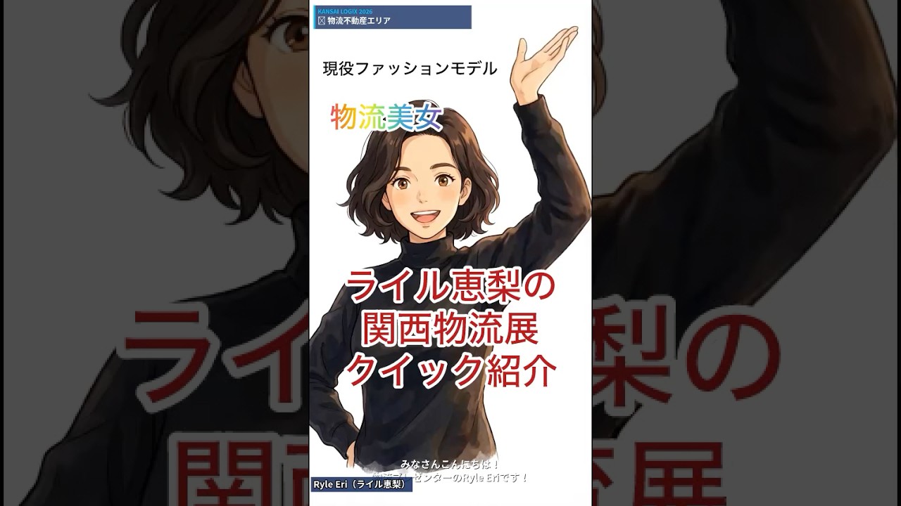 【ライル恵梨の関西物流展クイック紹介】#物流 #物流業界 #アニメ#関西物流展#shorts