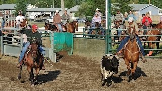 preview picture of video '140814 Pincher Creek Pro Rodeo Team Roping Jackpot'