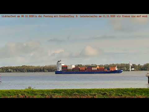 EMPIRE IMO: 9387425 Tiefgang 9,4m aus RAUMA nach HAMBURG am 10.10.2023 Radar Pagensand