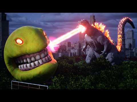 Pac-man vs Godzilla Animation [Horror Short Film]