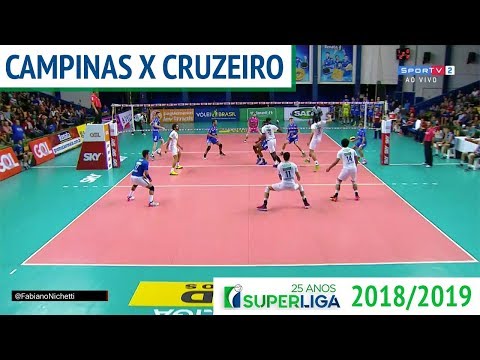 Campinas x Cruzeiro - Superliga de Vôlei Masculino 2018/2019
