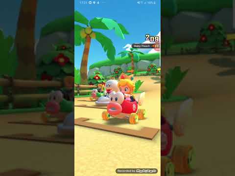 Mario Kart Tour Gameplay Ice Tour Baby Peach Cup 50cc