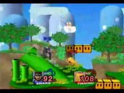 Brawl: Snake (Junova) vs Pikachu (Viewtiful Dru)
