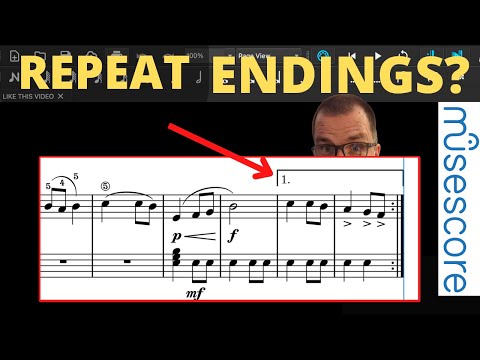 Musescore tutorial for beginners! create 1st ending repeats and repeats w successful playback
