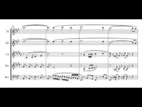 Arie Malando - Olé Guapa: sheet music for wind quintet