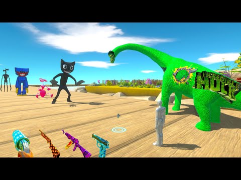 FPS AVATAR & HULK BRACHIOSAURUS RESCUE MISSION DEATH RUN - ARBS