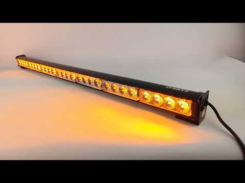 Проблесковая балка Samrai 28-7L slim, 76,5 см, 15 режимов, односторонняя, на магнитах