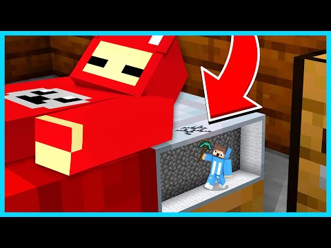 MIPAN & ZUZUZU TINGGAL DAN HIDUP DI BAWAH TEMPAT TIDUR TEMAN NYA DI MINECRAFT! TANPA KETAUAN!