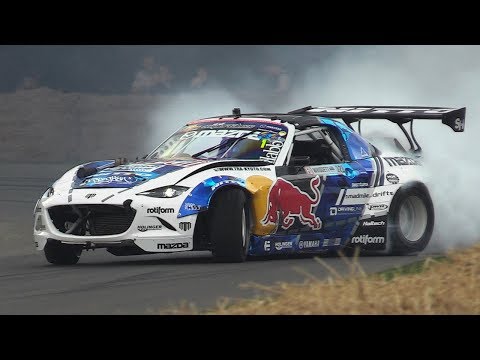 1200hp 4-Rotor 26B TT Mazda Miata MX-5 - Mad Mike' RADBUL Ripping at Goodwood FoS!