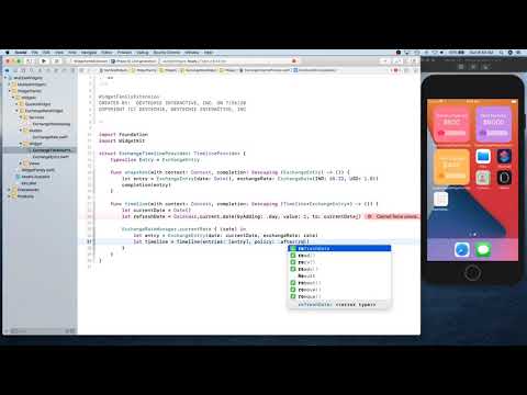 iOS 14 WidgetKit : Creating Widget Bundle