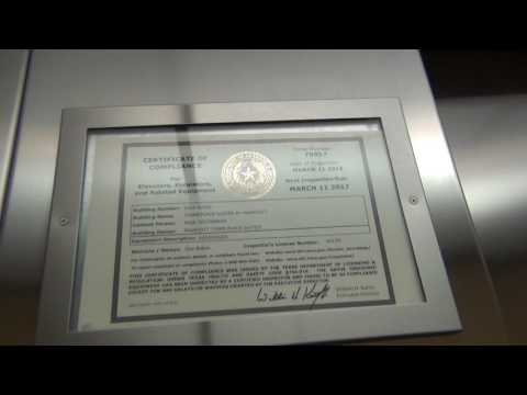 Schindler HT Super Hydrulic Elevator At The Townplace Suites Mariott In Dallas, Texas