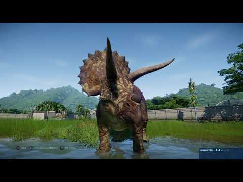 Jurassic World Evolution: (Modified) JP Triceratops vs JP Tyrannosaurus Rex