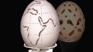 Резьба по яичной скорлуп в домашних условия 363