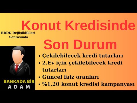 Konut kredisinde çekilebilecek kredi tutarı ne? 2. ev için tutarlar ve  güncel faiz oranları ve %1,2