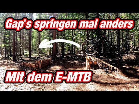 Jumping gaps safely without fear | With the E-MTB | Technical jumping