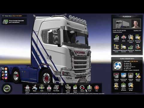 Euro Truck Simulator 2 Szczecin in Polonia a Sassari in Sardegna Km. 2.037 22 Ton Carne in Scatola