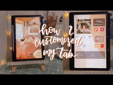 how to have a simple & aesthetic samsung tab🌸