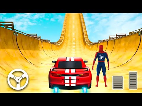Superhero Mega Ramp Car Racing - Impossible Tracks Car Driving Simulator - Android Gameplay