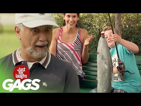 Kid Catches Huge Fish from a Puddle Prank!