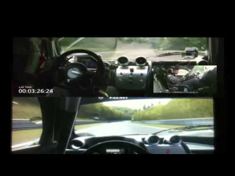GT5 vs Real Life Nurburgring Nordschleife Zonda R Lap Record