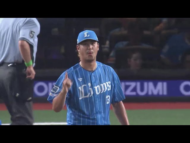 【2回表】好フィールディング!! ライオンズ・高橋光成 バントに素早く反応しダブルプレー!! 2023年8月1日 埼玉西武ライオンズ 対 福岡ソフトバンクホークス