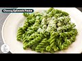 Cheesy Spinach Pasta Recipe | Creamy & Smooth Palak Pasta Recipe ~ The Terrace Kitchen
