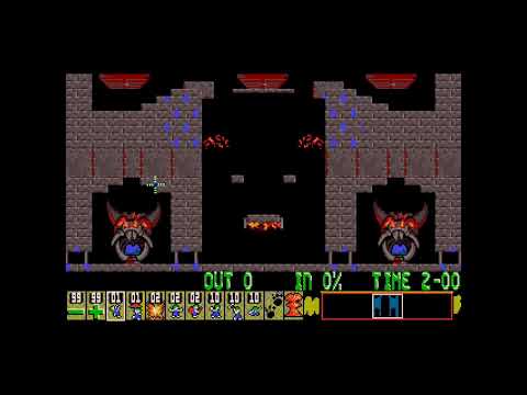 Lemmings custom - "Palace o/t once-hacked Lemmings" by Geoo ( Lemmix )