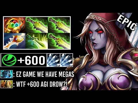 1900 LH +600 AGI 7.23 APEX Drow Ranger vs Megas Most Epic Def Comeback Rapier vs Imba PA Fun Dota 2